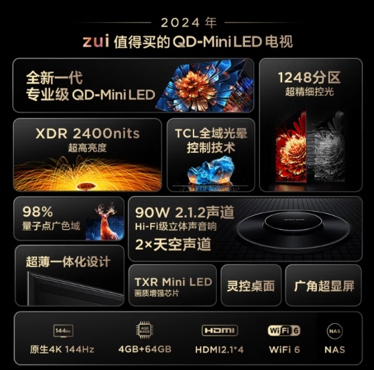 选购指南 2025年高性价比75寸电视推荐九游会·j9网站618最新75寸电视国补(图4)